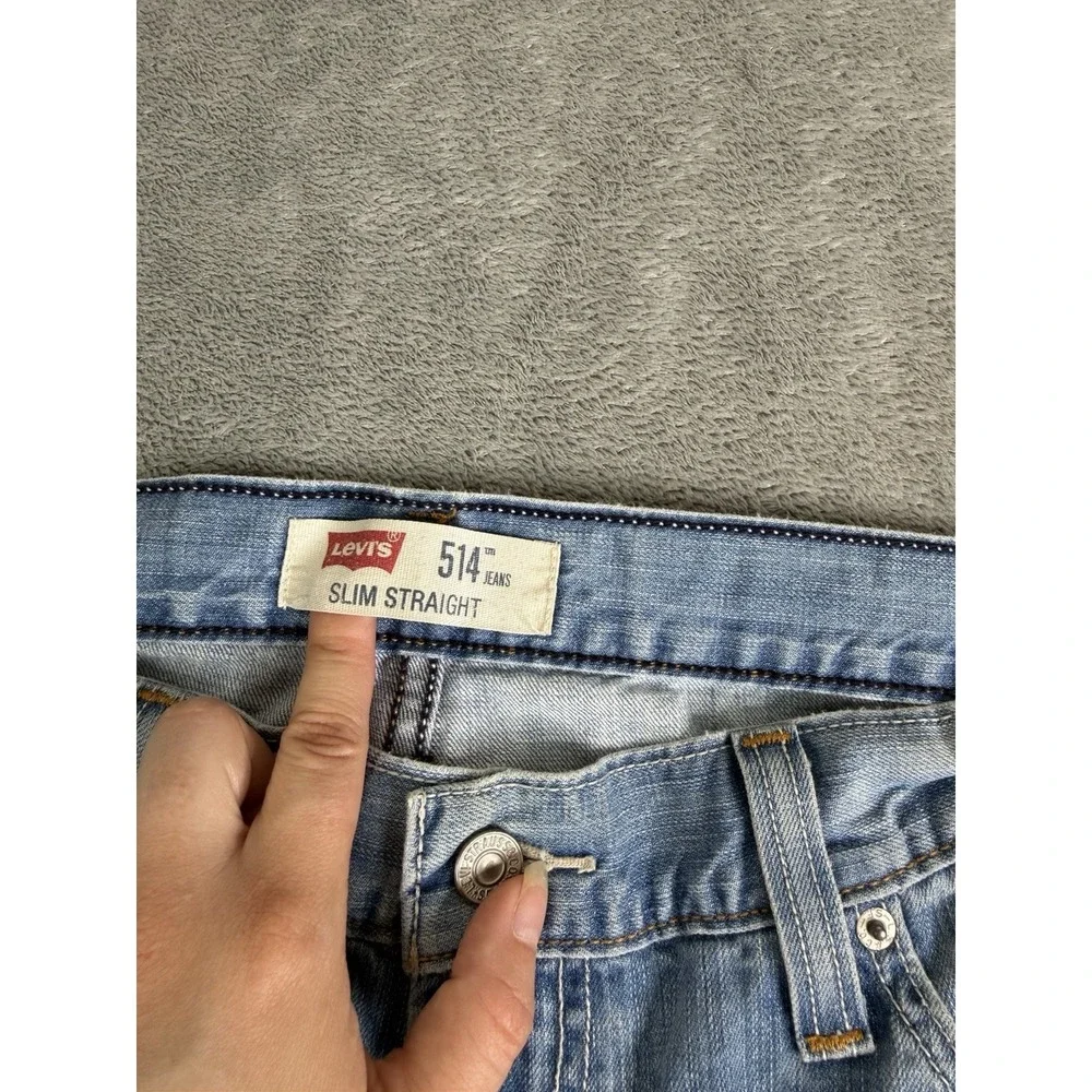 Levi's 514 Slim Straight Jeans Men's Size 36X32 Blue